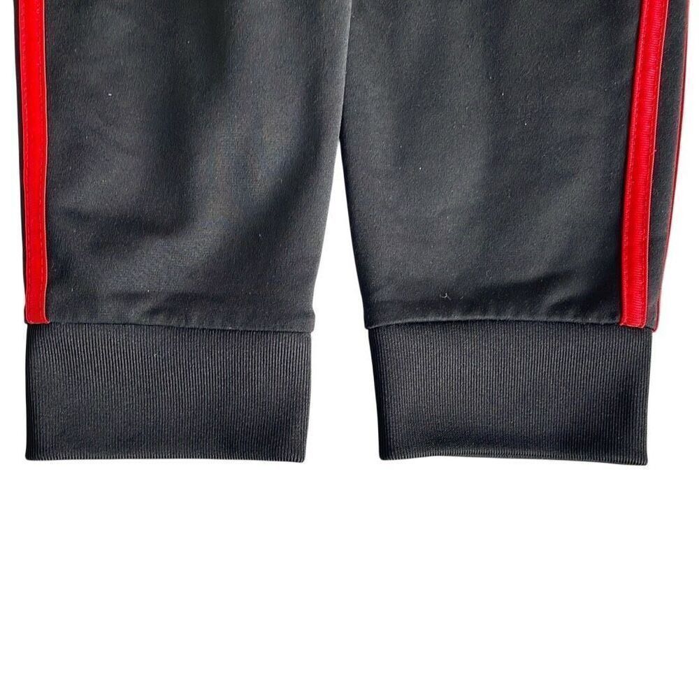 EUC! adidas black track pants with red stripes - Size small/8 - Picture 6 of 7